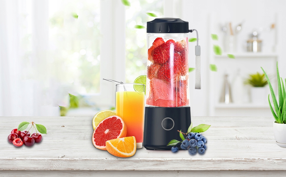 Mini Blender 400ml z 6 Ostrzami ze Stali Nierdzewnej do Soków i Smoothie Waga produktu z opakowaniem jednostkowym 0.55 kg