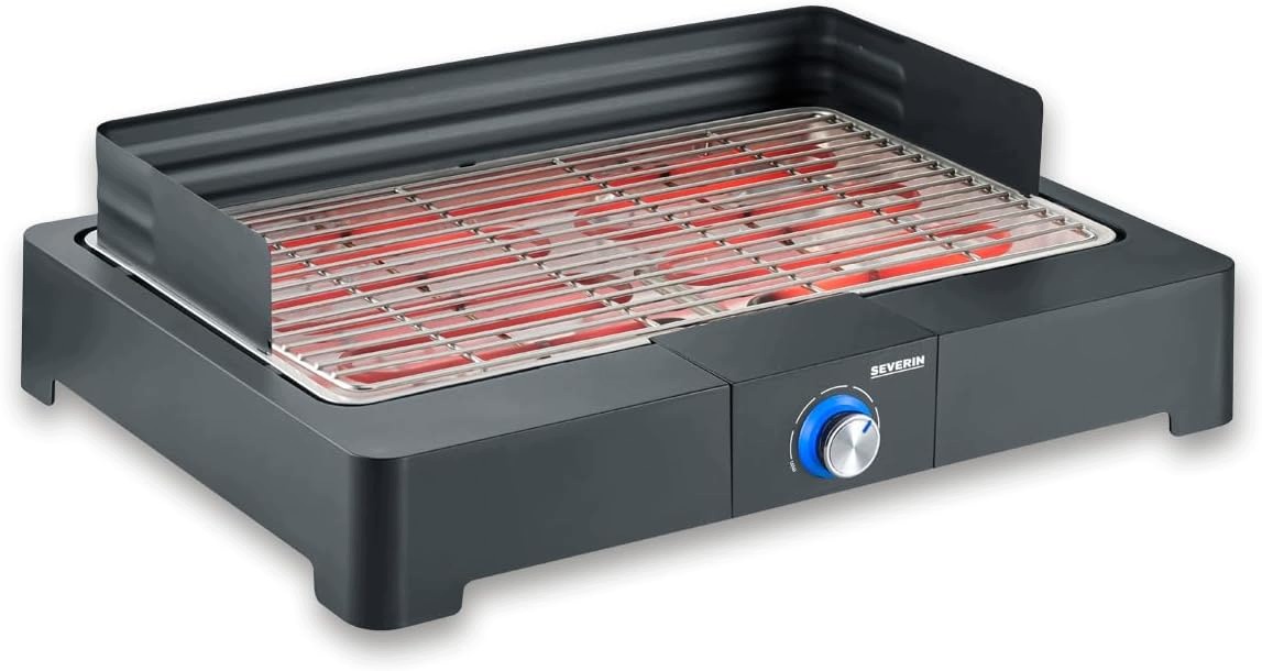 Elektrický Gril 2200 W 320 °C Ocelový Rošt Velká Plocha