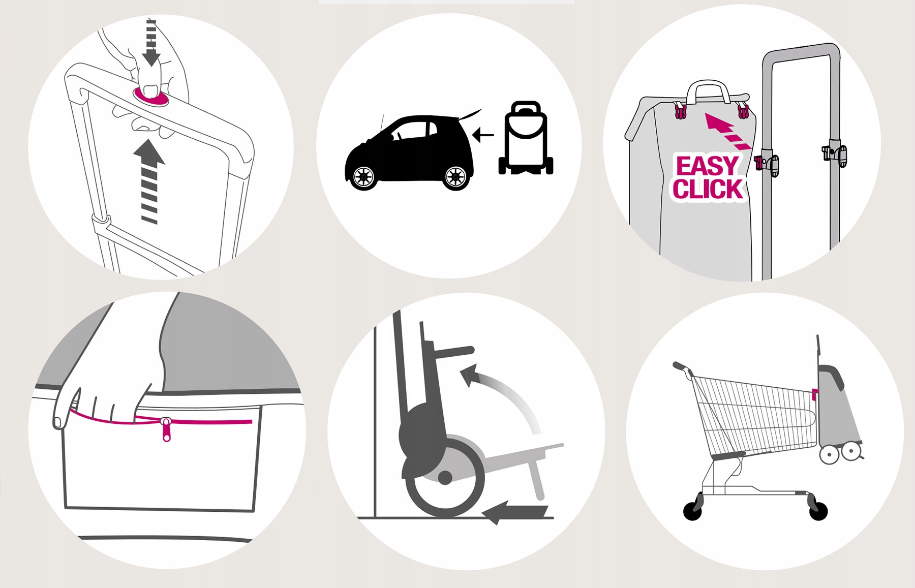 Wózek na zakupy torba na kółkach Sprinter Gimi Rodzaj wózek