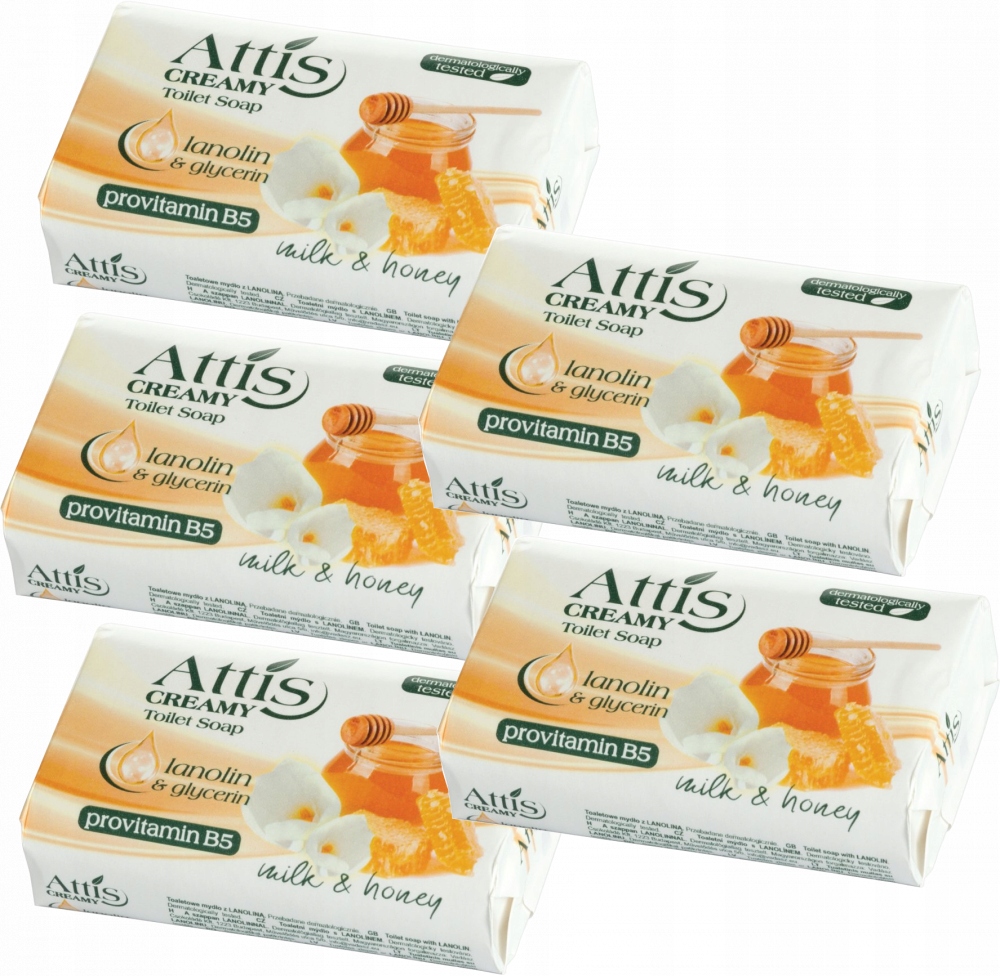 

Mydło w kostce Gold Drop Attis Creamy 100g x 5