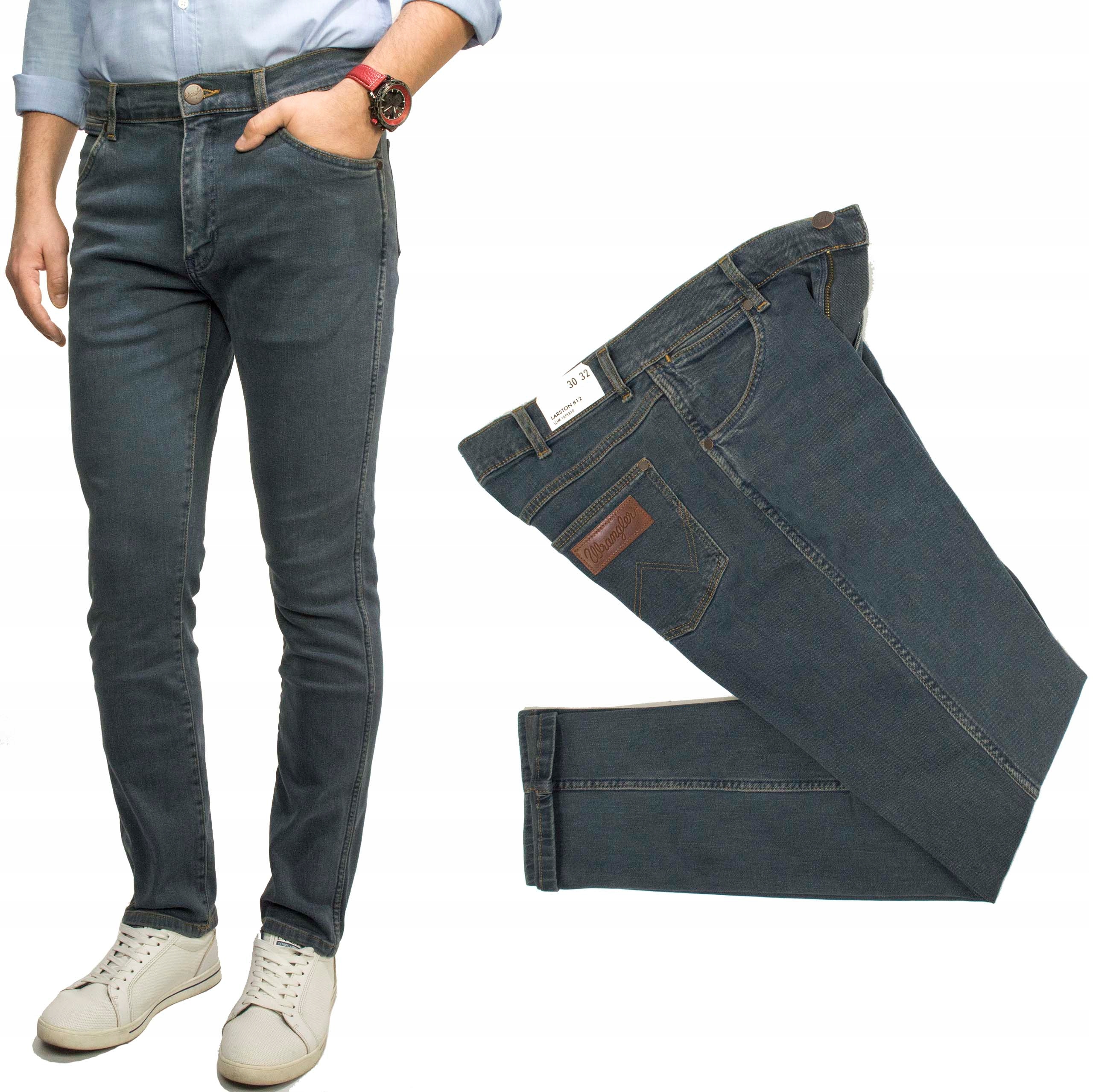 Wrangler Larston Stormy Wash pánské džíny Slim W38 L34