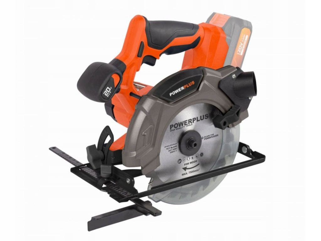Aku okružní pila 20V 165mm Li-ion (bez baterie) POWDP25200