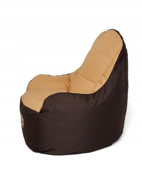 Levně Taburet sáček sako Boss hnědo-béžový XXL 140x90