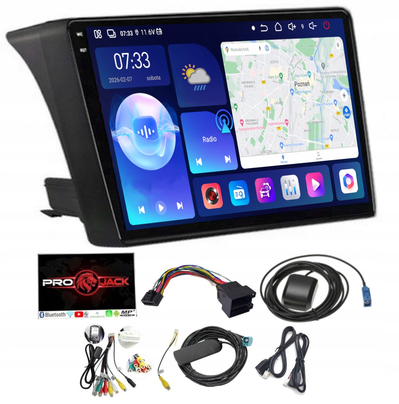 Rádio Navigácia Android Peugeot Boxer 2006-2015 6GB Ram 128GB Hdd Modem Sim