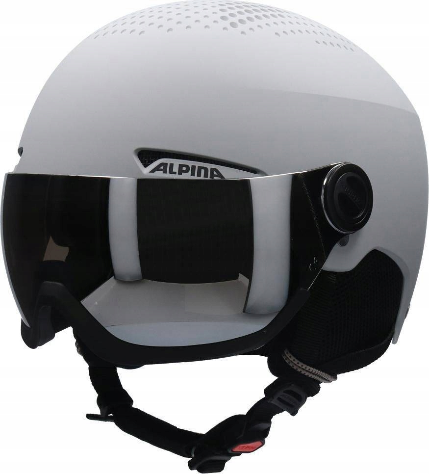 Kask narciarski gogle Alpina Arber Visor Q-lite L 58-61 cm szary