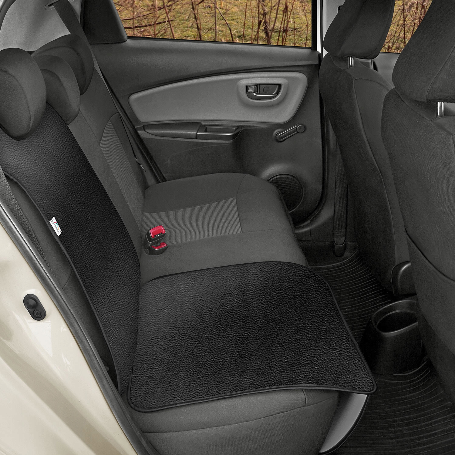 Mata ochronna pod fotelik samochodowy EKOSKÓRA Kolor czerń