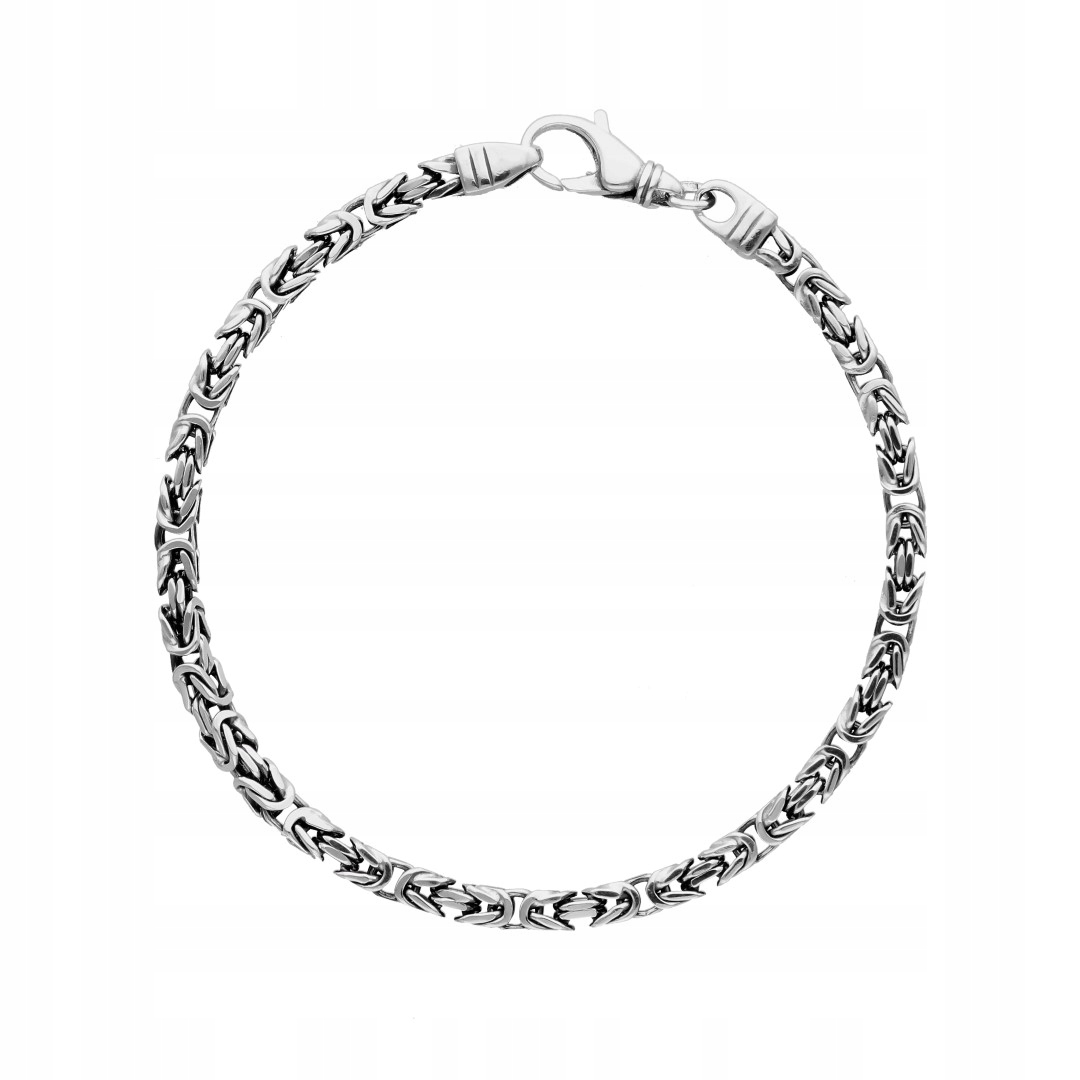 Náramek byzantská královská vazba 4 mm 22 cm