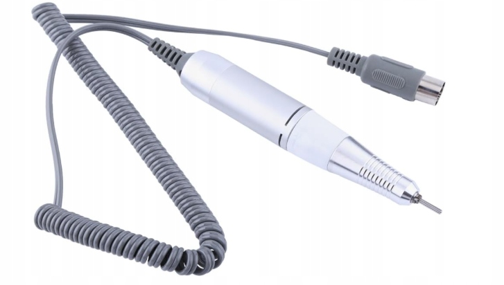 Rukojeť Rovnátka Rukojeť Pro Frézku Manizure Pedikúra Bílo Stříbrná