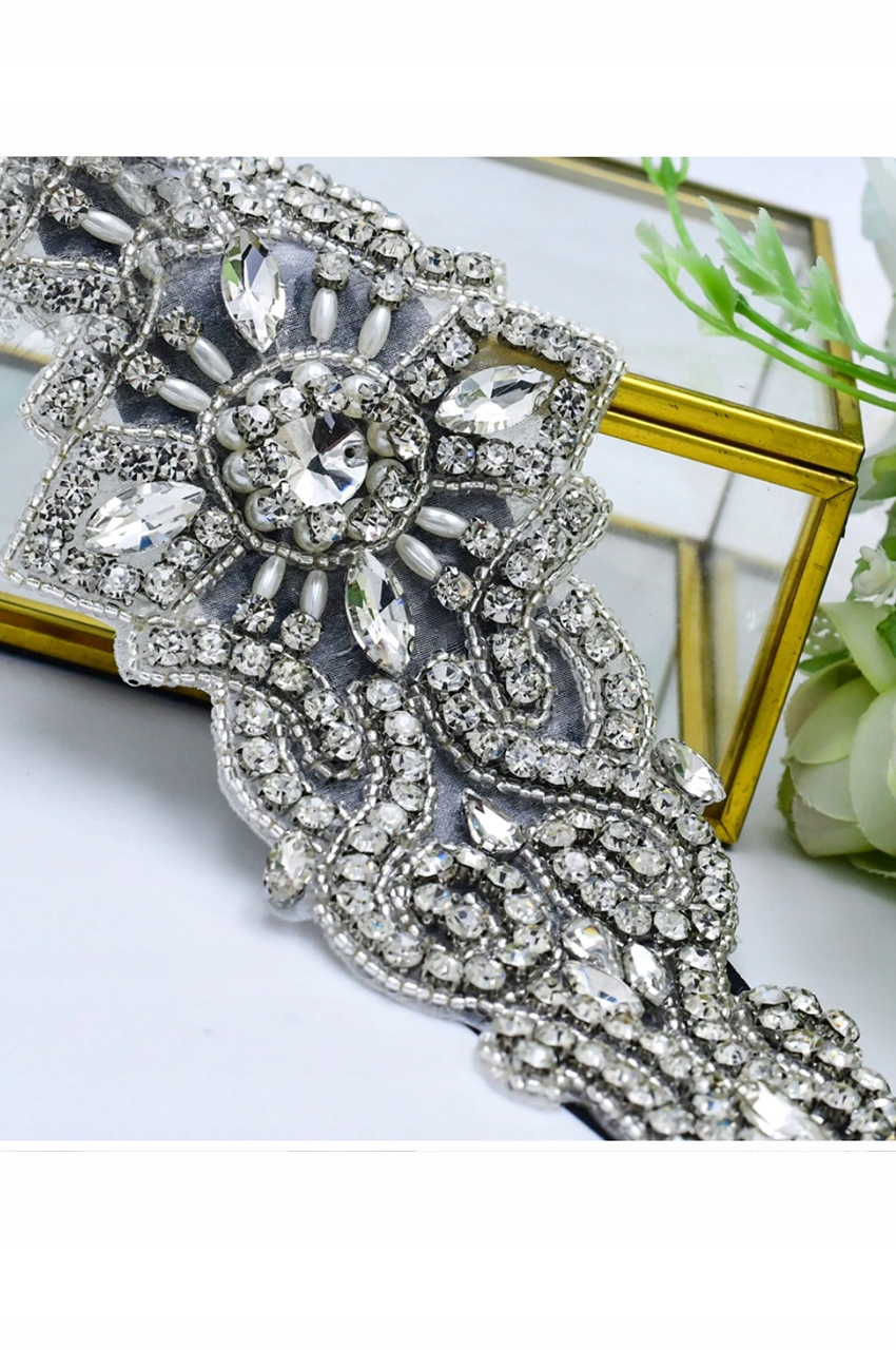 Szeroki pas do sukni ślubnej 7 kolorów Marka inna