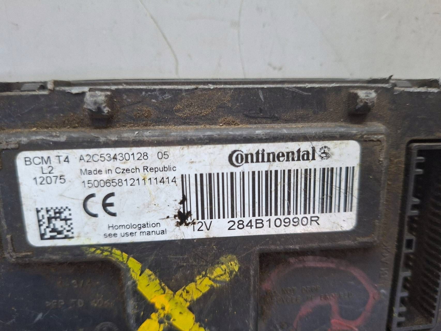control unit comfort control unit BCM 284B10990R A2C53430128 DACIA LODGY