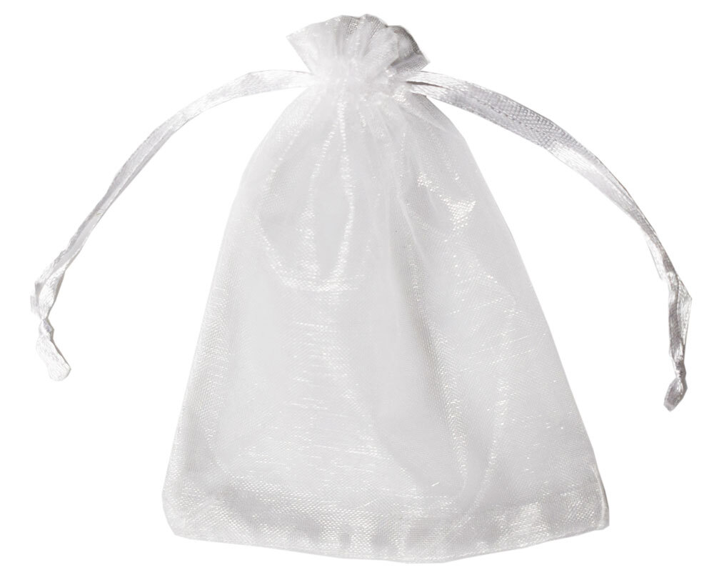 

Woreczki z organzy 5 Sztuk białe 10x13 Na Prezent