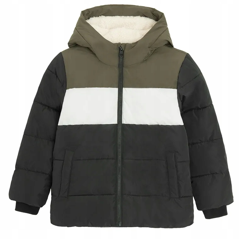Cool Club Kurtka chłopięca z kapturem ocieplana zimowa Waterproof roz. 122
