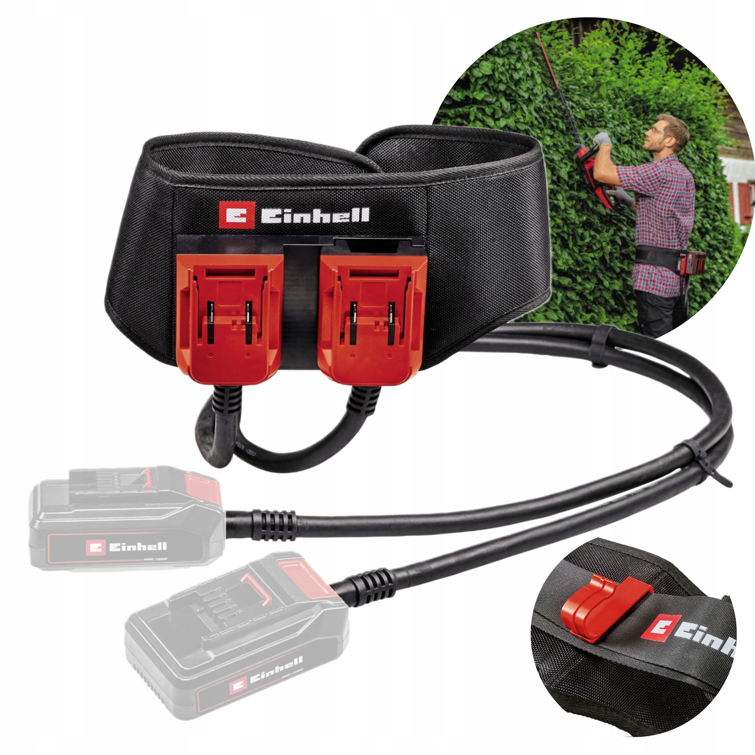 Einhell Pás Na Baterie Pro Nářadí 18V a 2x18V Hák Na Kabely Ge-pb 36/18 Li