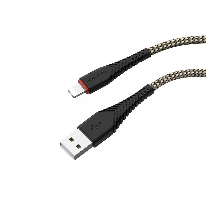 

Borofone kabel Lightning z pozłacanym rdzeniem 1m