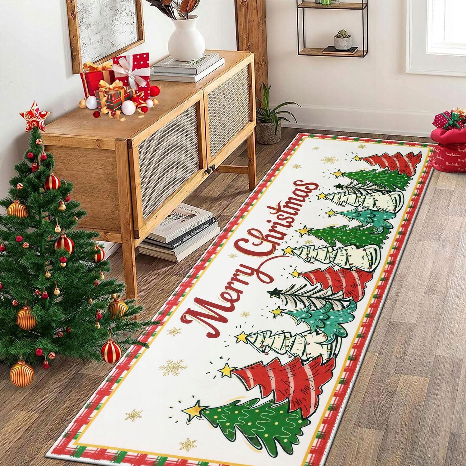 Vánoční Běhoun 60 X 180 CM Pro Chodbu, Protiskluzový