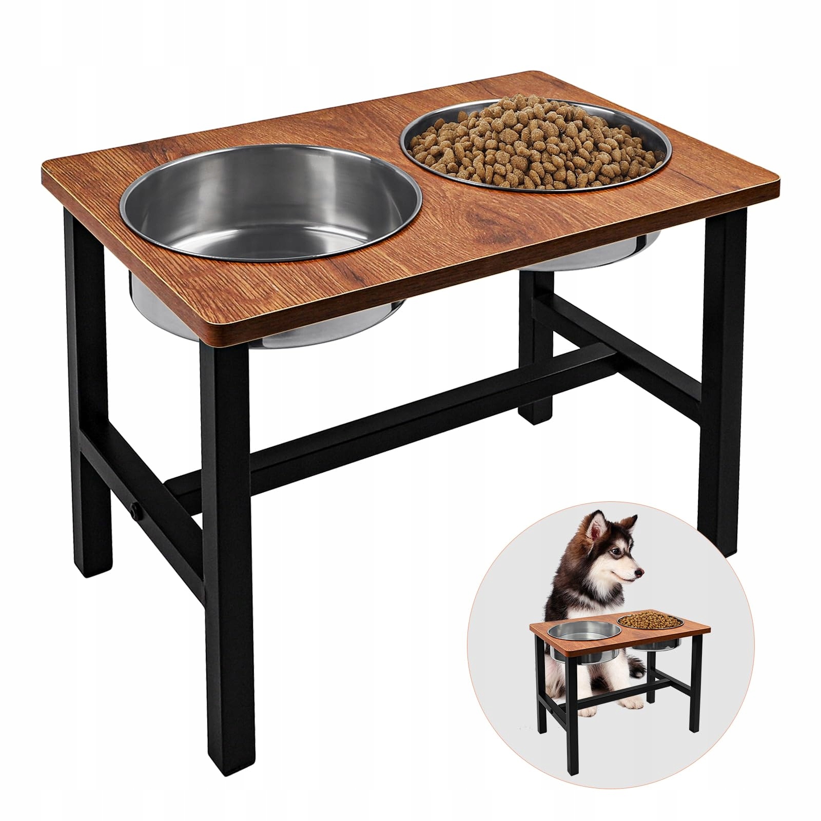 Stojak na miskę z tworzywa sztucznego Aishna wielokolorowy 1 l