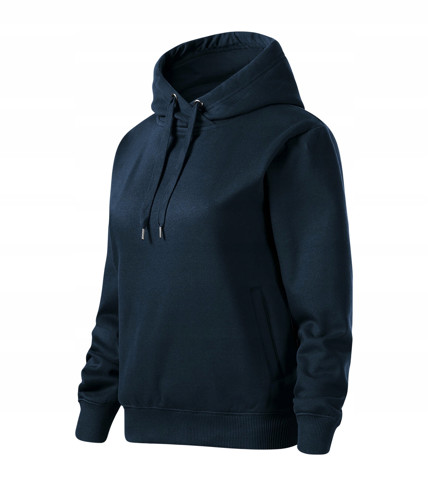 Mikina s kapucí z bavlny klokanka Malfini MOON421 Tmavě Modrá L