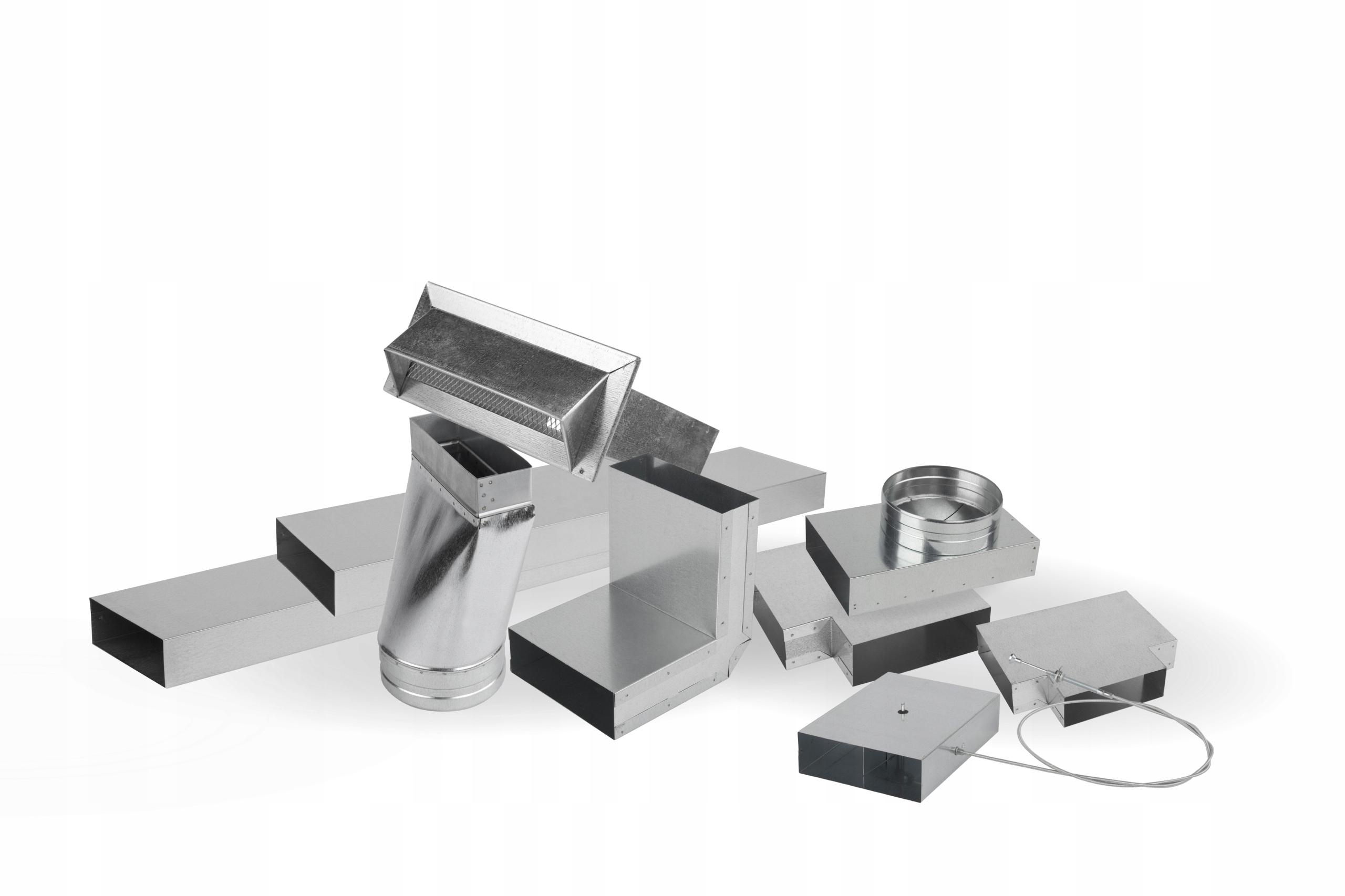 Kanał płaski 150x50 prosty wentylacja DGP ocynk 1m Kod producenta DPP01/150X50