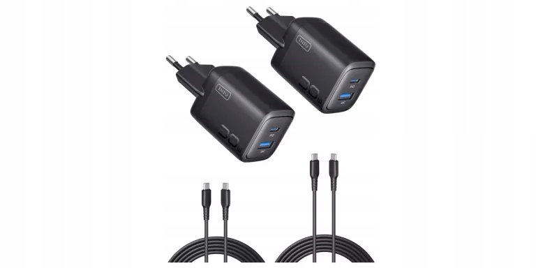 Iniu Ładowarka Usb C 2-PACK, 30W [usbc Usba] Szybka Ładowarka