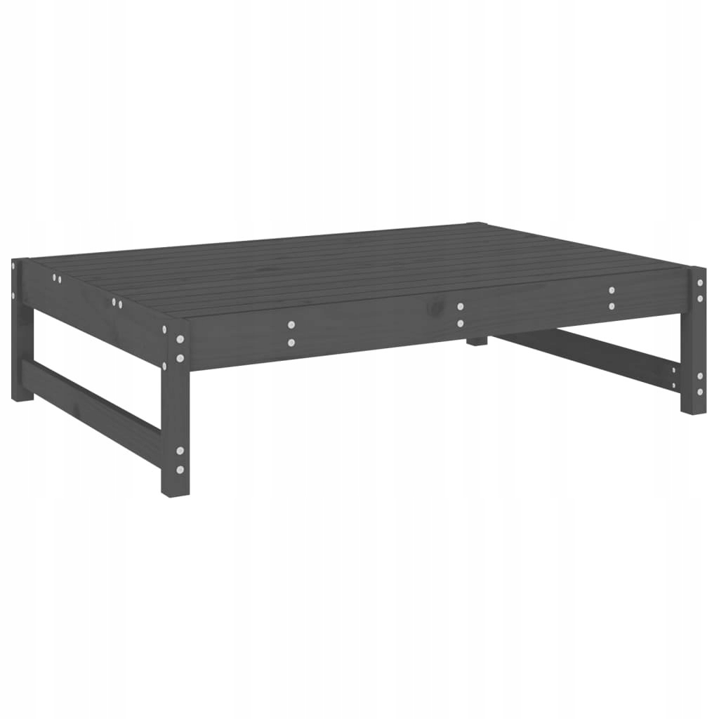 PODNÓŻEK OGRODOWY SZARY 120X80CM DREWNO SOSNOWE Marka VidaXL