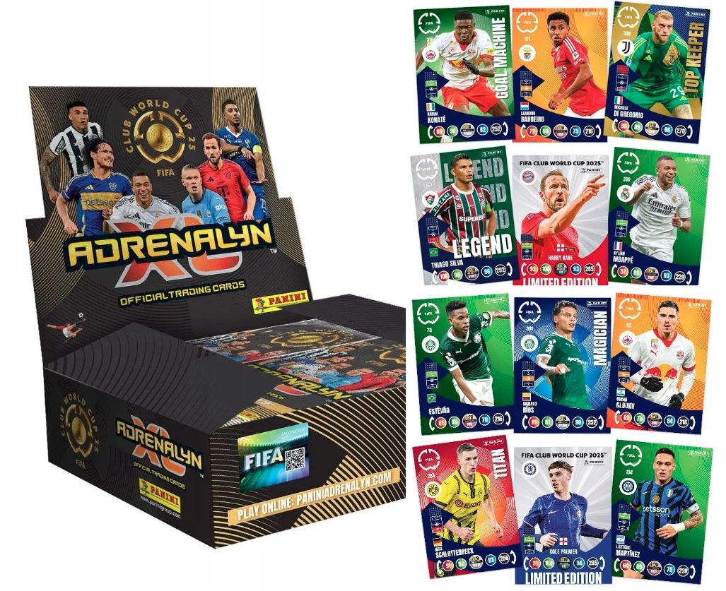 Panini Fifa Club World Cup 2025 100 kart w tym 50 specjalnych Limited