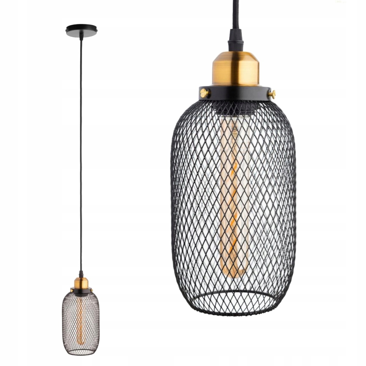 

Lampa Sufitowa Wisząca Loft Druciana Nowoczesna