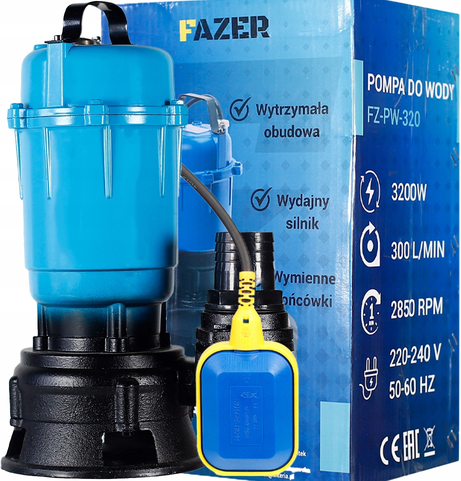 Čerpadlo Na Špinavú Vodu, Kalová Žumpa S Drvičom 3200 W S Plovákom