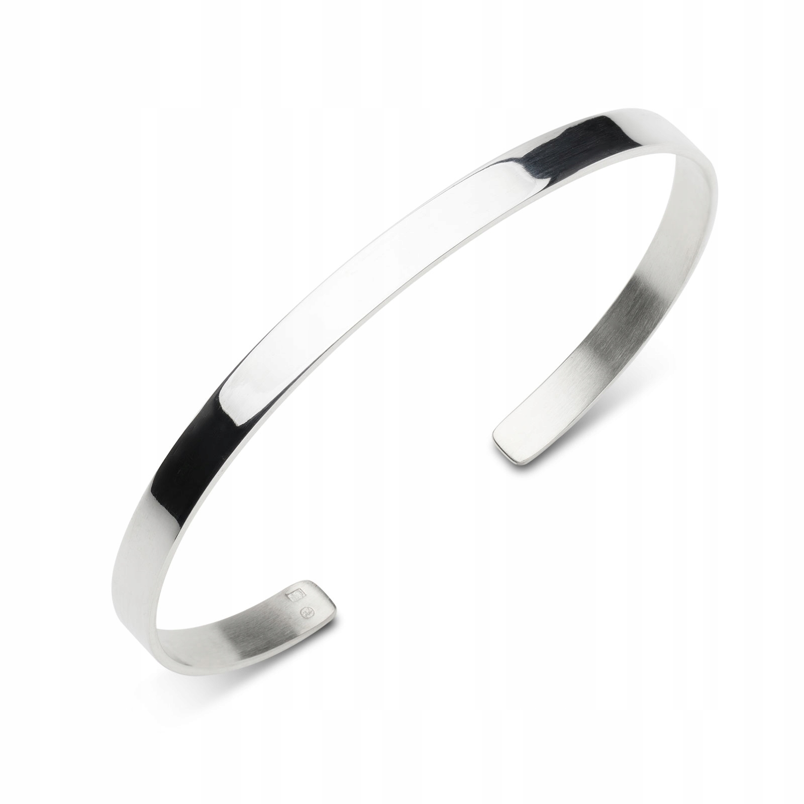 

Męska Bransoletka - Pełne Lite Srebro 925,szer 5mm
