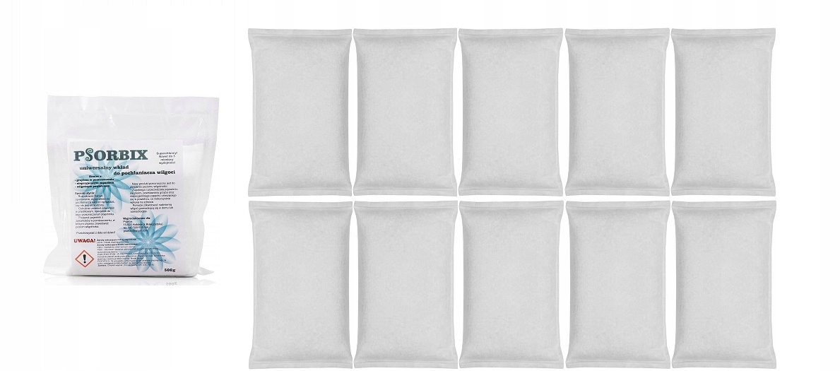 

Wkłady do pochłaniacza wilgoci 500g x 10