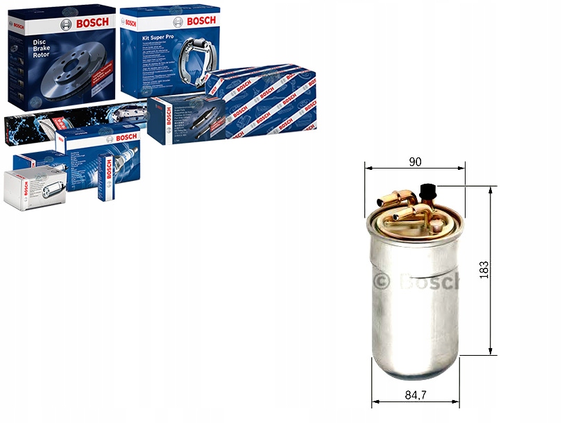 BOSCH ФИЛЬТР ТОПЛИВА H341wk Kl792 Wk8021