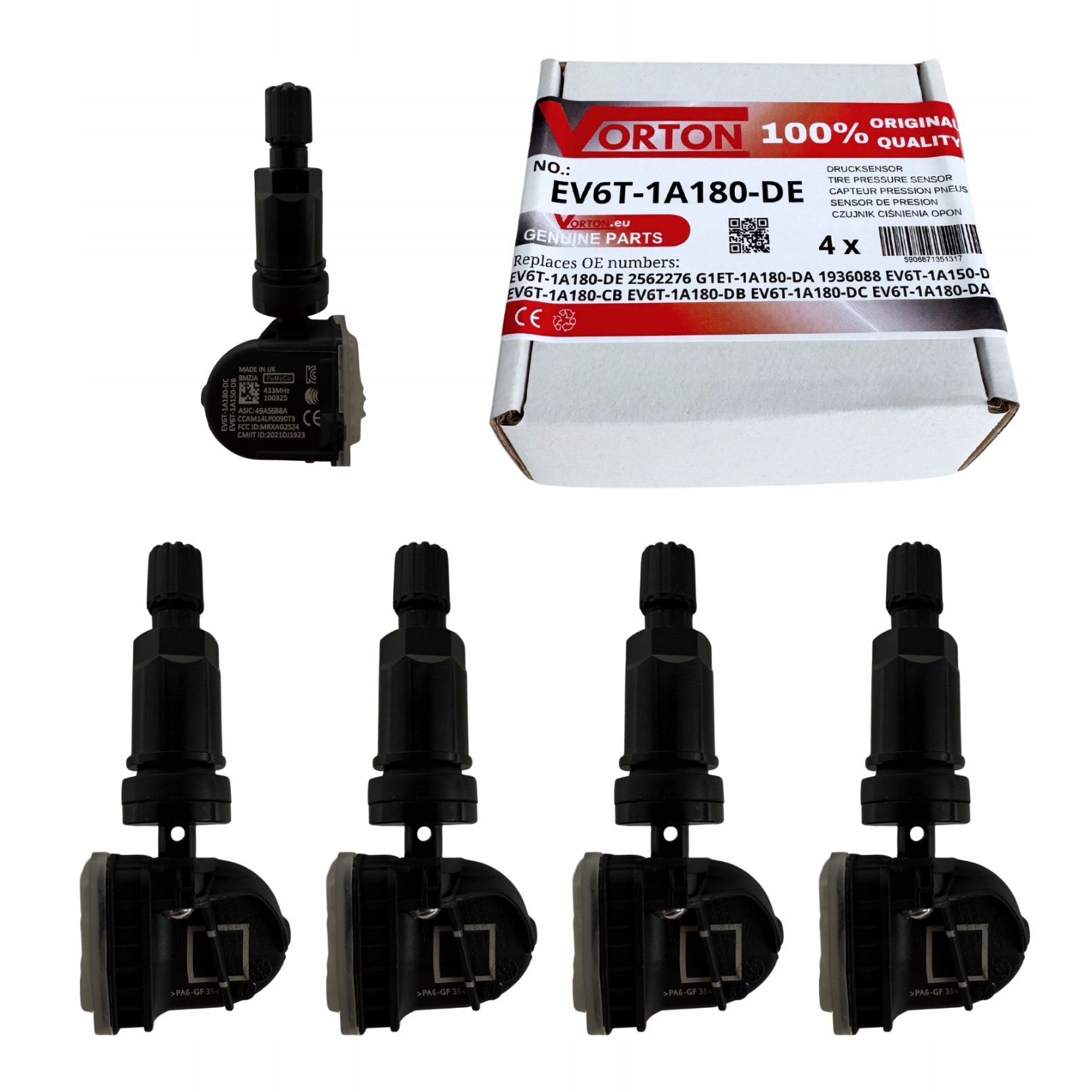 Snímače Tlaku Vzduchu Pneumatik Tpms Ford Focus Mk3 St Rs Ecosport