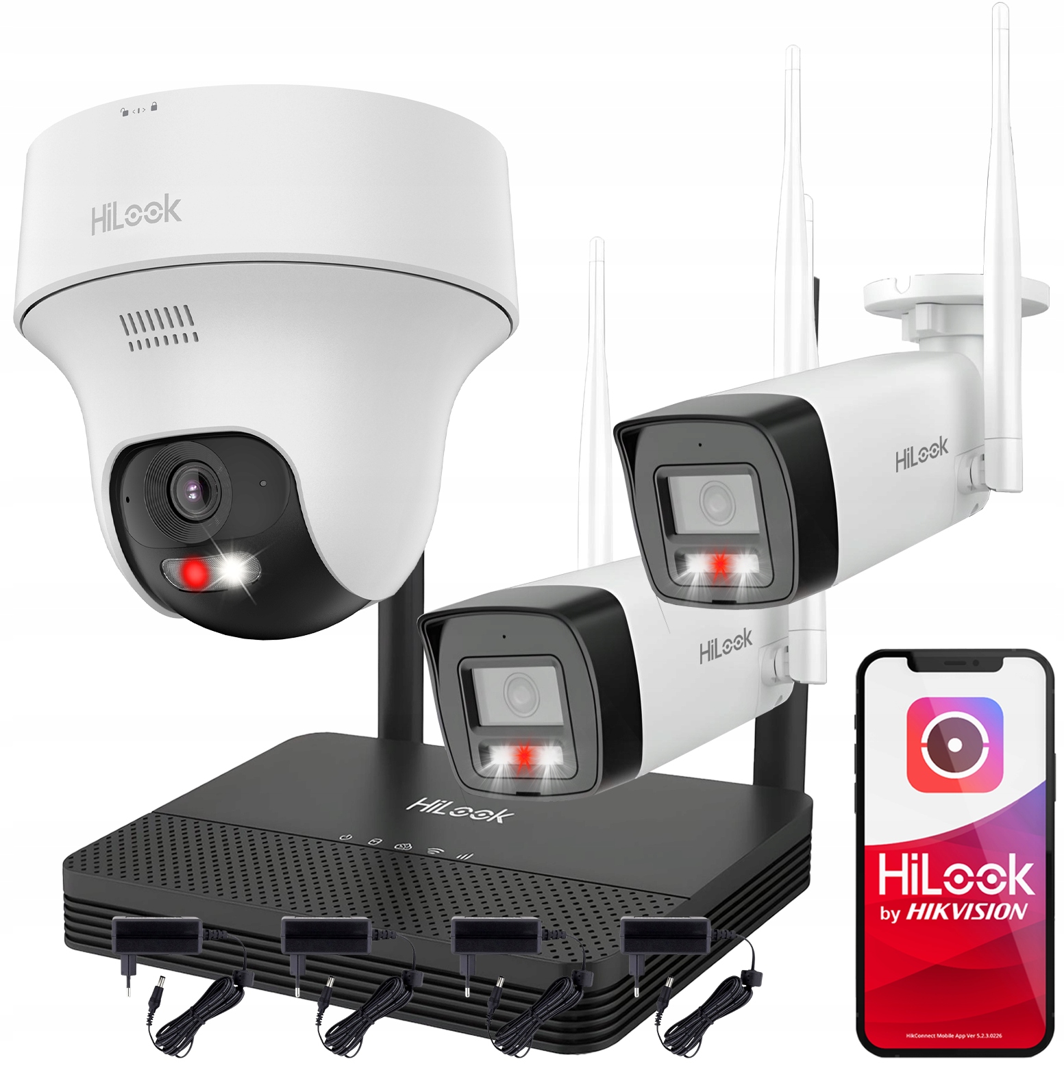 WiFi monitoring 4MPx HiLook od Hikvision WIFIKIT-BT4-4CH WIFICAM-B4