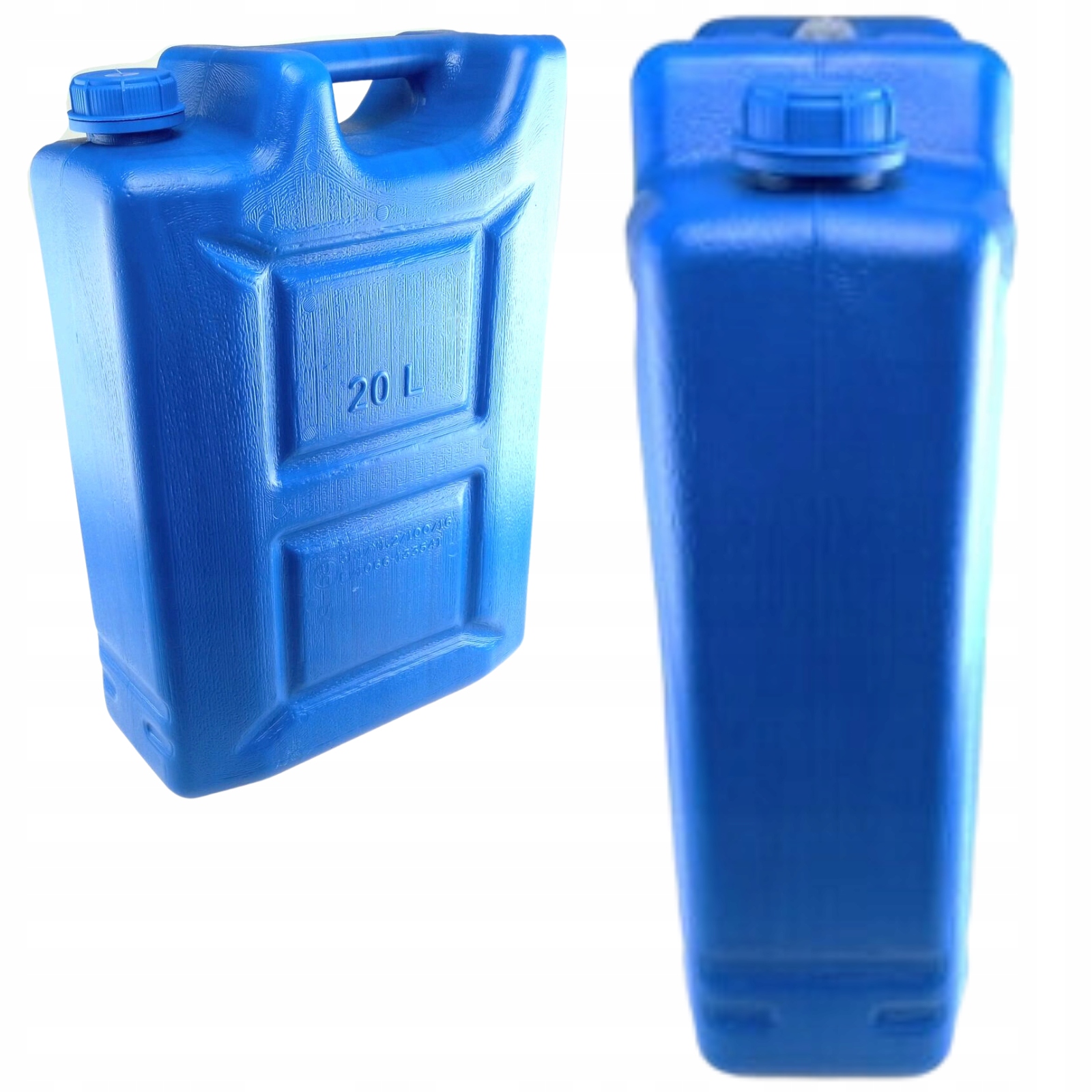 POJEMNIK NA WODĘ 20L NIEBIESKI Bańka Zbiornik Kanister Plastikowy UCHWYT Kod producenta 59000323423