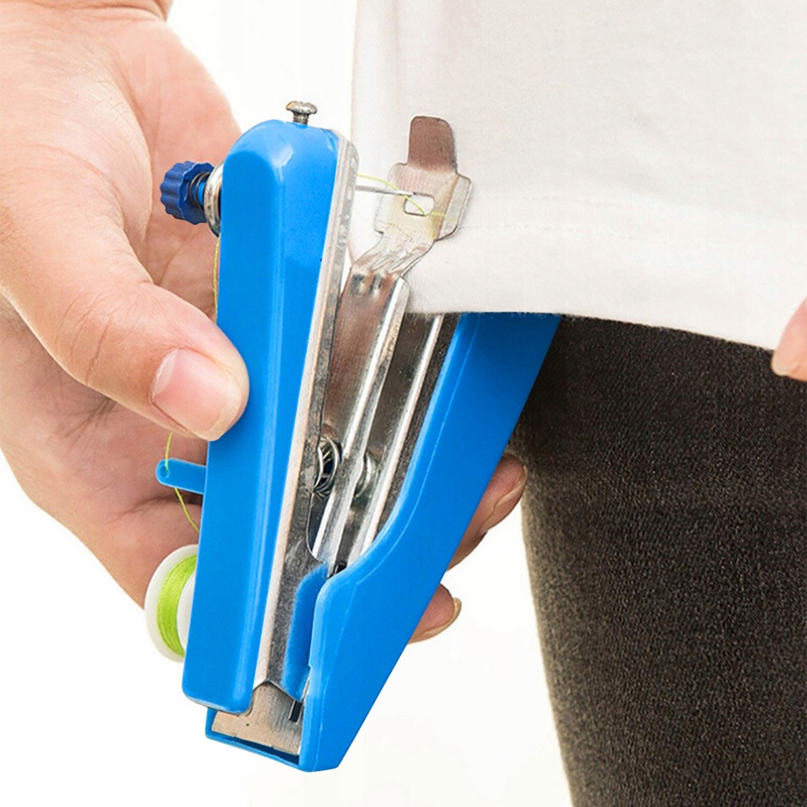 MINI MASZYNA RĘCZNA DO SZYCIA IGŁA NIĆ PRZENOŚNA Rodzaje ściegów prosty