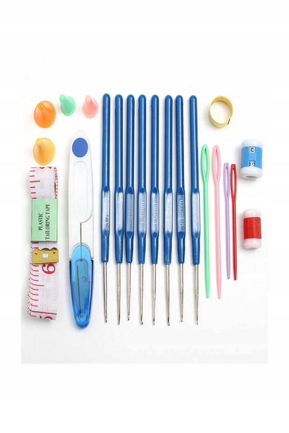 Sada háčkovacího příslušenství Vyšívání na háčkované 57ks Diy