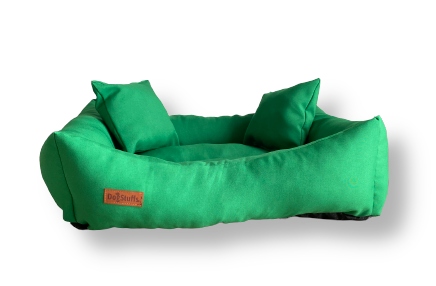 Levně DogStuffs pelíšek Basic pro psa Zeleň 55x45
