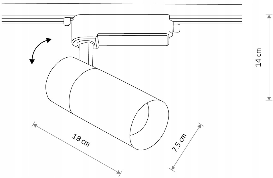 NOWODVORSKI 10384 PROFILE TINOS LED REFLEKTOR LEDOWY SZYNOWY 3000K 30W Kod producenta 10384