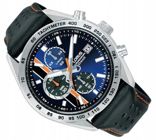 Ocelové Pánské Vodotěsné Sportovní Hodinky Lorus Chronograf RM303KX9 100M