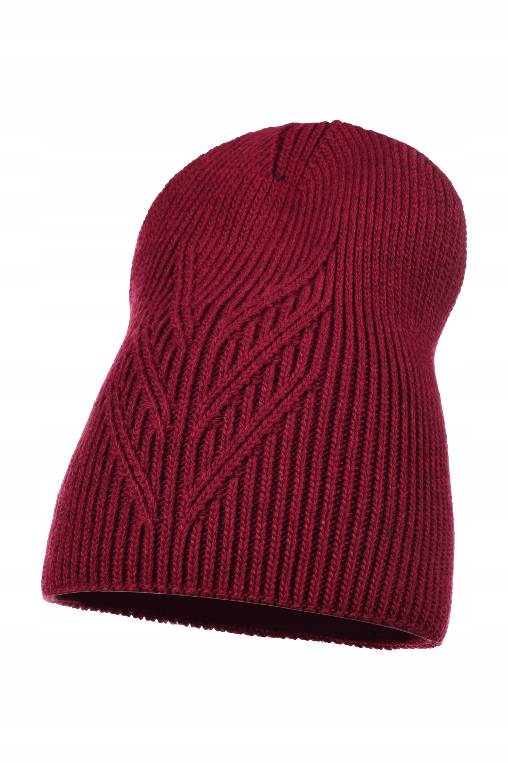 жіноча шапка біні осінь зима Майка код виробника D - 5 бордовий