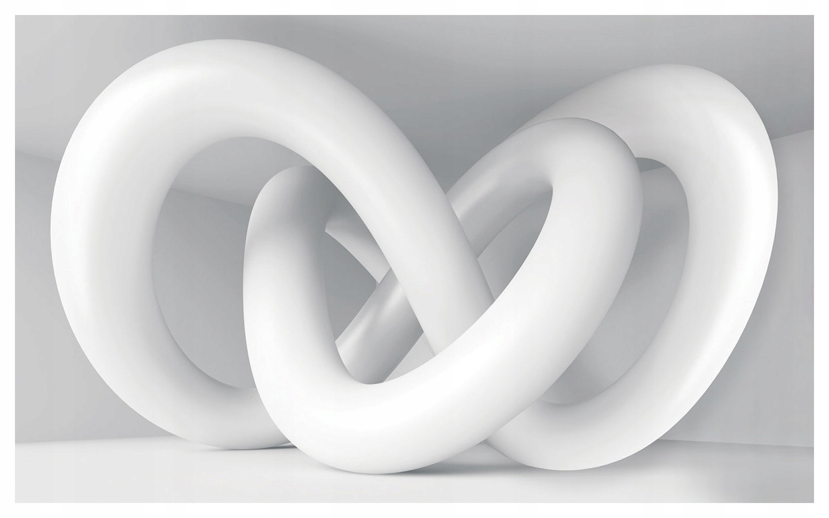 Tapeta Biele slučky minimalizmus abstrakcia moderný dizajn 300x210 lepidlo