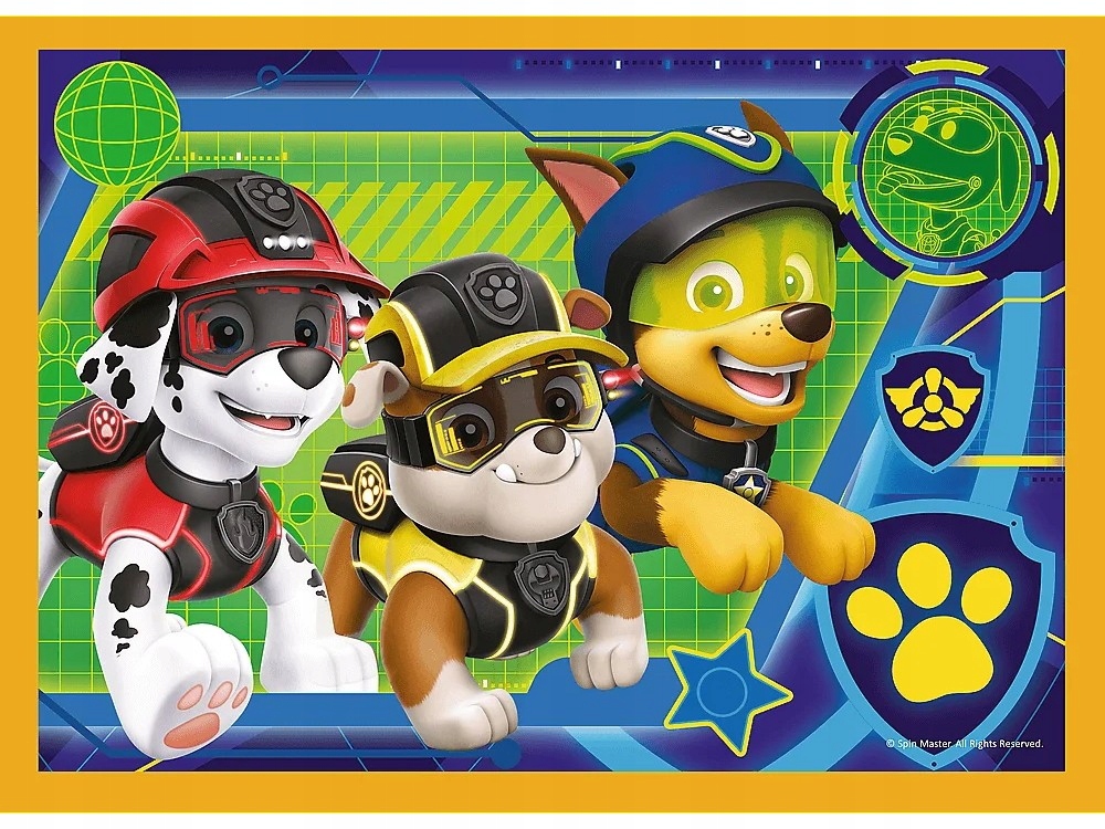 PUZZLE 4W1 WAKACYJNY PSI PATROL PAW PATROL TREFL Kolekcja psi patrol