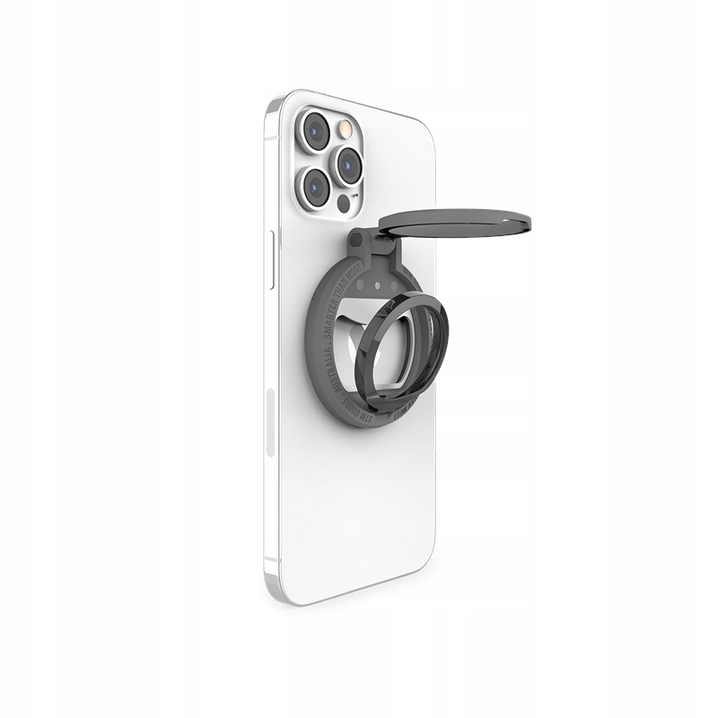 Stm MagLoop – Držák MagSafe na prst s funkcí stojánku otvírák (šedý)