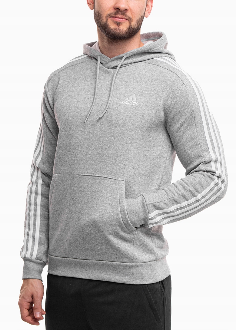 Pánská Mikina S Kapucí adidas Essentials Sportovní bavlněná tepláková mikina XXL