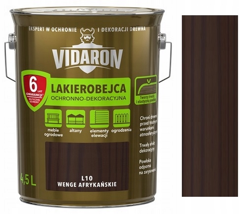Vidaron Lakierobejca L10 wenge afrykańskie 4,5L