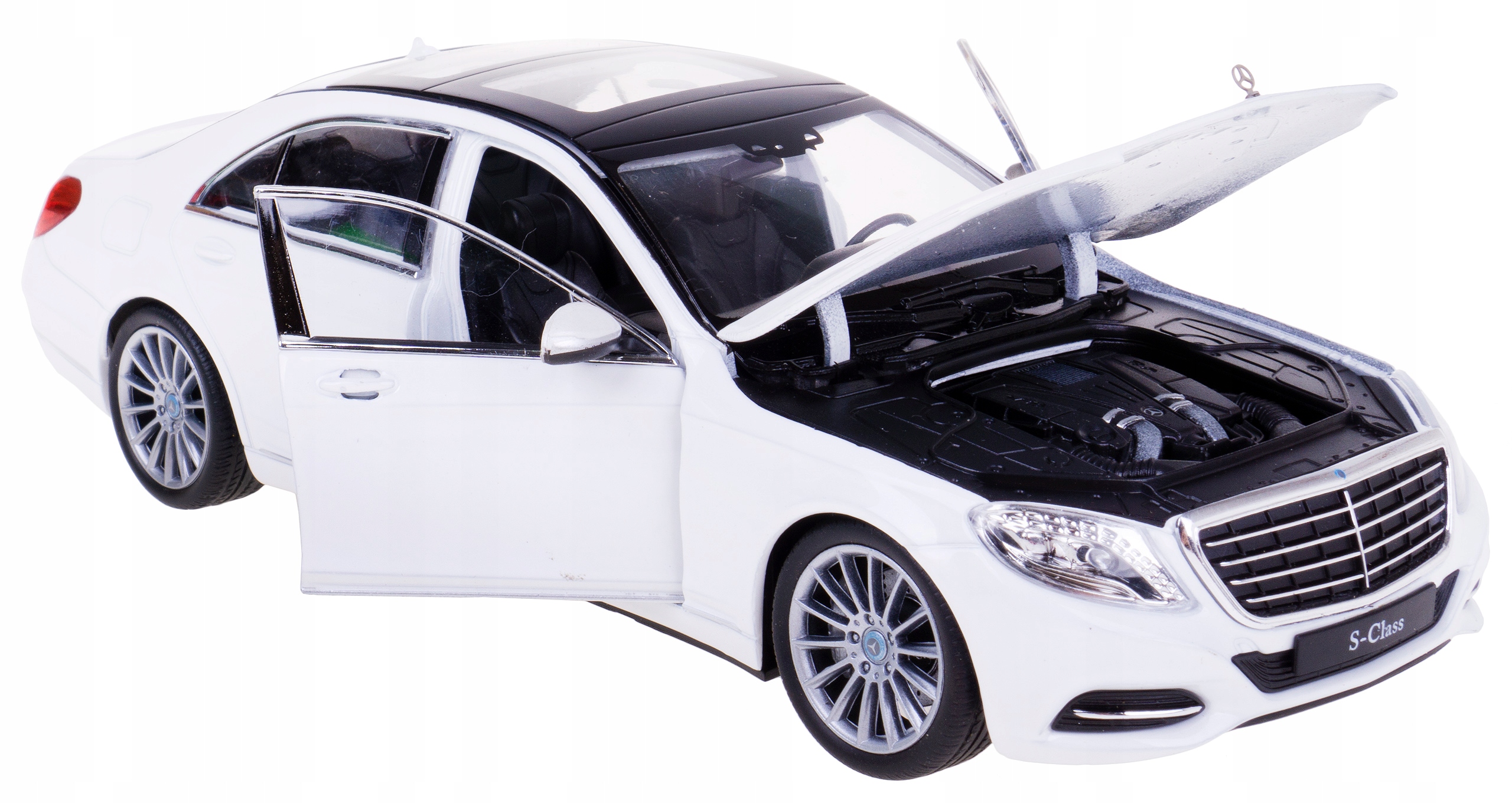 Mercedes-benz S-class Model Kov Welly 1:24 Bílá