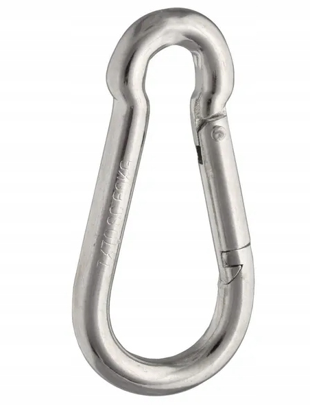 Karabińczyk ocynkowany, 7x70 mm, 1szt.