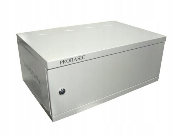 19" závesná skriňa Eco 4U 540x350 RAL7035 plechová