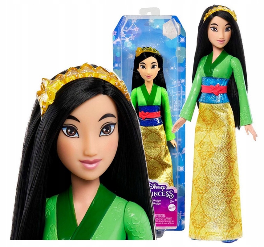 

Lalka Księżniczka Mulan w błyszczącej sukni