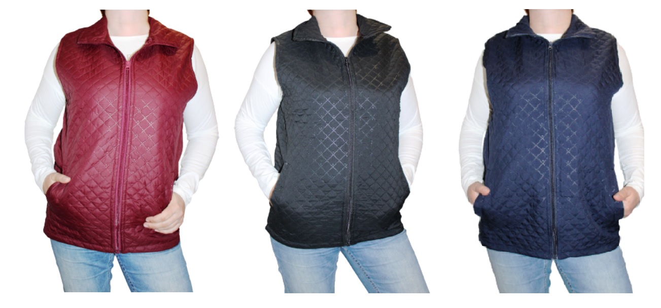 KAMIZELKA DAMSKA CIENKA PIKOWANA MIX KOLOR 4XL