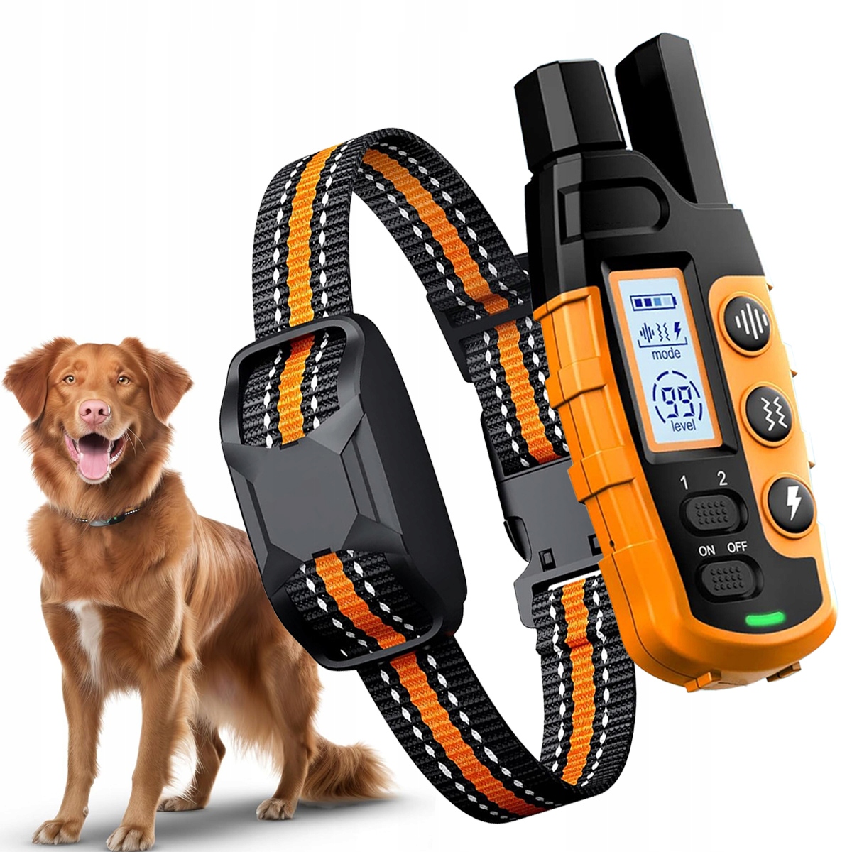 Levně Elektrický Výcvikový Led Obojek Pro Psa, Voděodolný, 1000 M